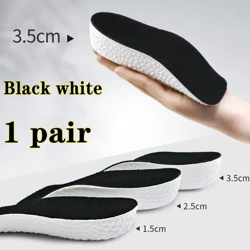Memory Foam Height Increase Insoles for Men Women Shoes Flat Feet Arch Support Orthopedic Insoles Sneakers Heel Lift Shoe Pads